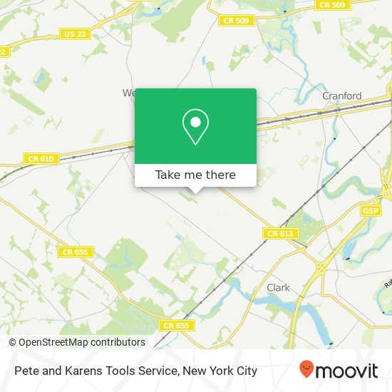 Pete and Karens Tools Service map