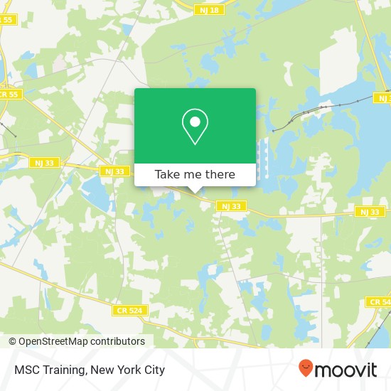 MSC Training map