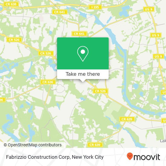 Mapa de Fabrizzio Construction Corp