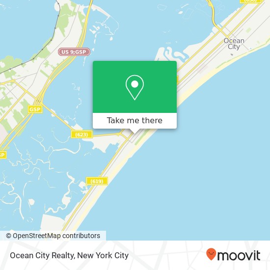 Mapa de Ocean City Realty