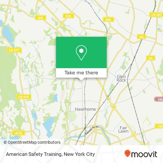 American Safety Training map