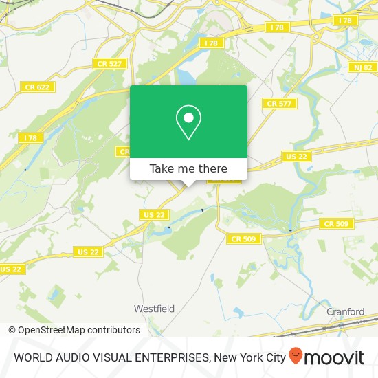 WORLD AUDIO VISUAL ENTERPRISES map