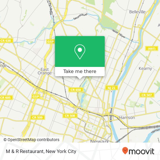M & R Restaurant map