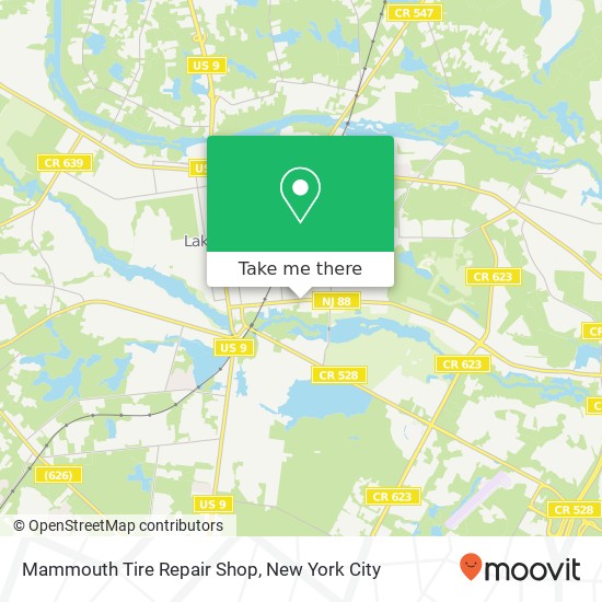 Mapa de Mammouth Tire Repair Shop