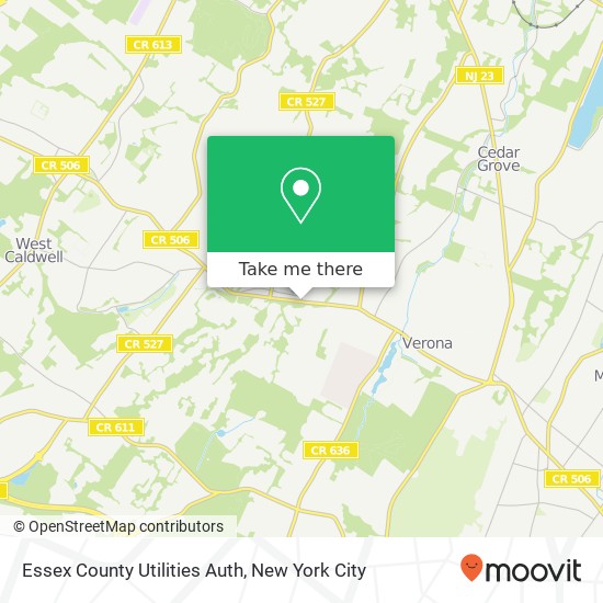 Mapa de Essex County Utilities Auth