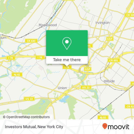 Mapa de Investors Mutual