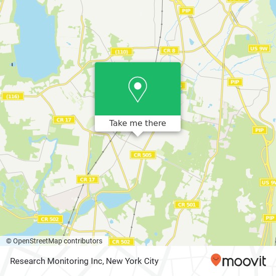 Mapa de Research Monitoring Inc