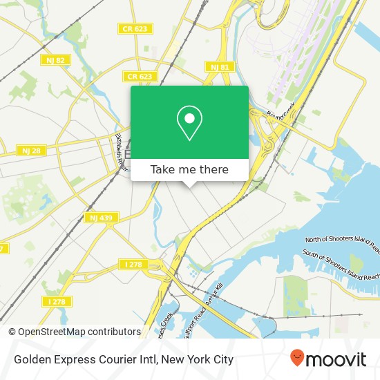 Golden Express Courier Intl map