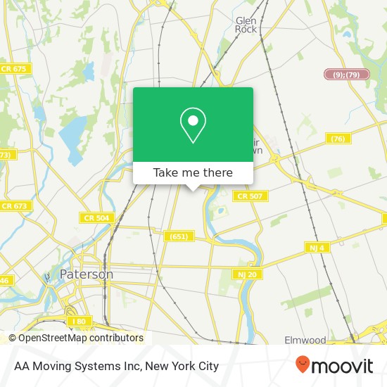 Mapa de AA Moving Systems Inc