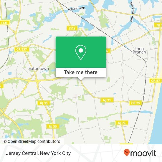 Jersey Central map