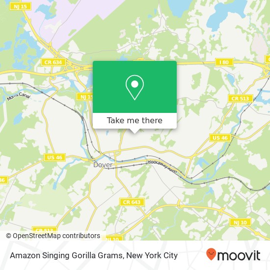 Amazon Singing Gorilla Grams map