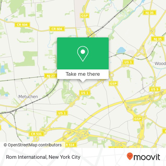 Rom International map