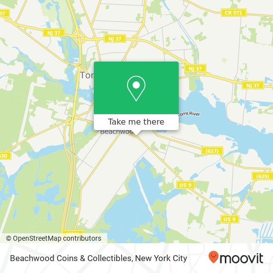 Beachwood Coins & Collectibles map