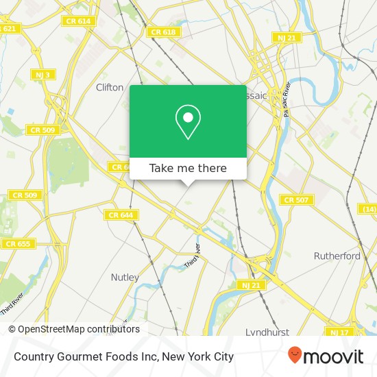 Mapa de Country Gourmet Foods Inc