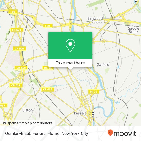 Mapa de Quinlan-Bizub Funeral Home