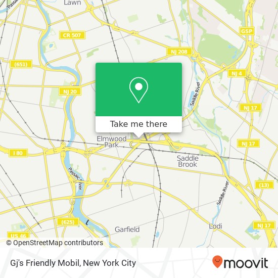 Gj's Friendly Mobil map