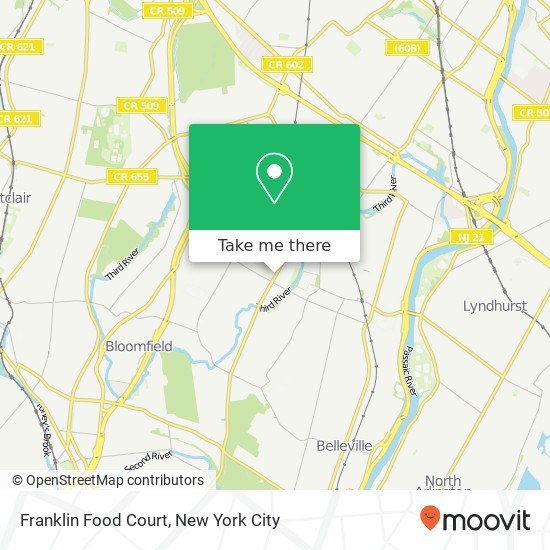 Mapa de Franklin Food Court