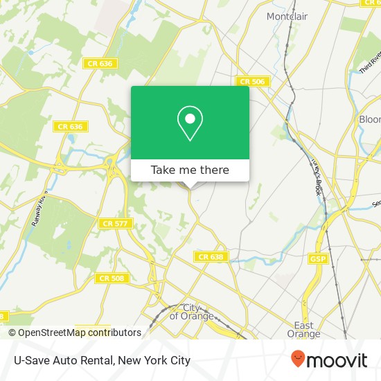 Mapa de U-Save Auto Rental