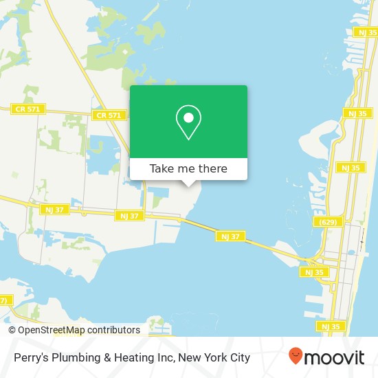 Mapa de Perry's Plumbing & Heating Inc