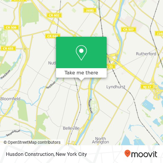 Husdon Construction map