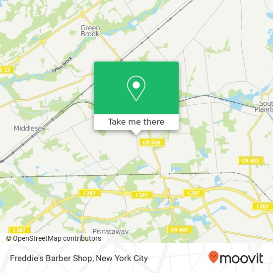 Freddie's Barber Shop map