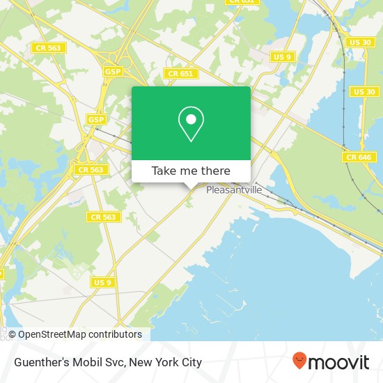 Guenther's Mobil Svc map