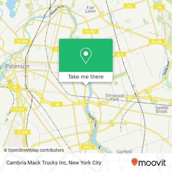 Cambria Mack Trucks Inc map