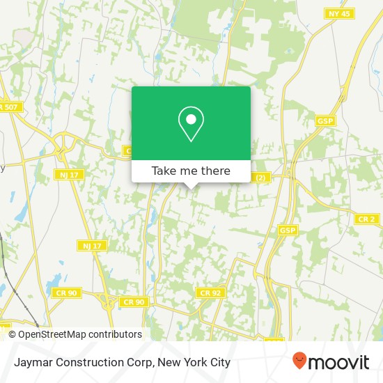 Jaymar Construction Corp map