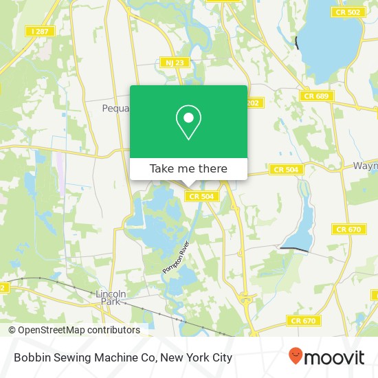 Mapa de Bobbin Sewing Machine Co