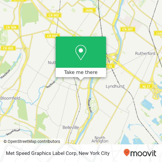 Mapa de Met Speed Graphics Label Corp