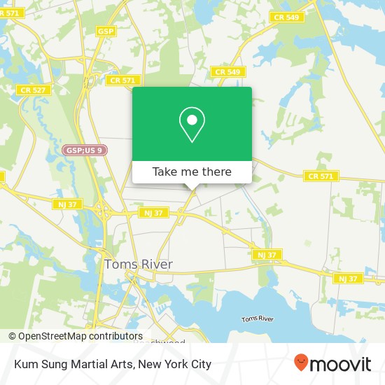 Kum Sung Martial Arts map