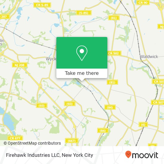 Mapa de Firehawk Industries LLC