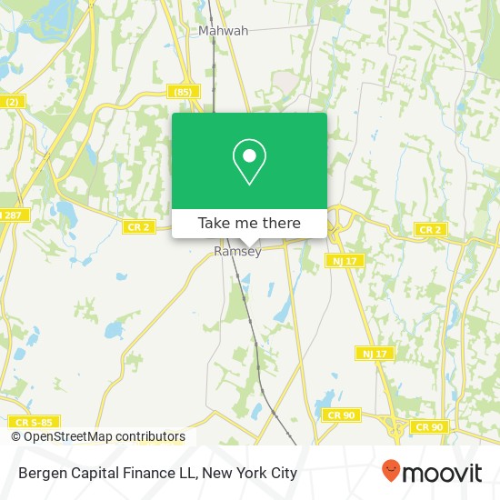 Bergen Capital Finance LL map