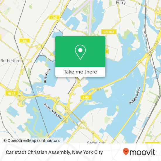 Carlstadt Christian Assembly map