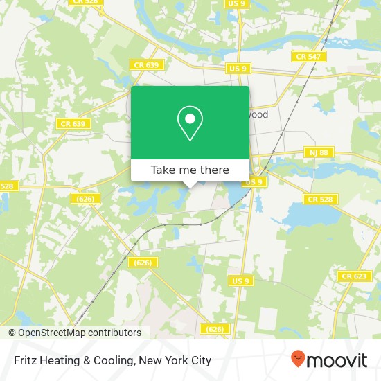 Fritz Heating & Cooling map