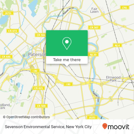 Sevenson Environmental Service map