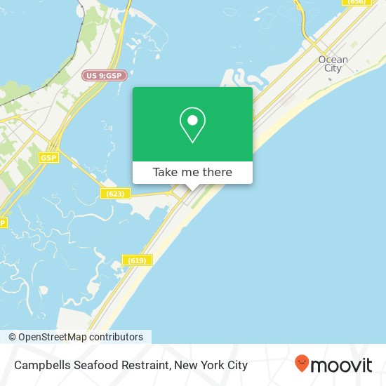 Mapa de Campbells Seafood Restraint