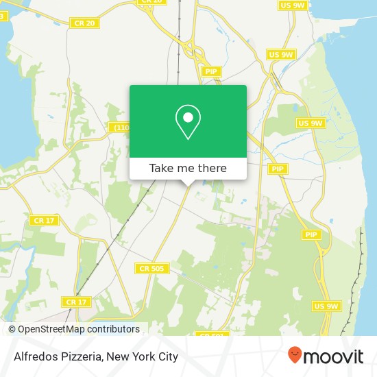 Mapa de Alfredos Pizzeria
