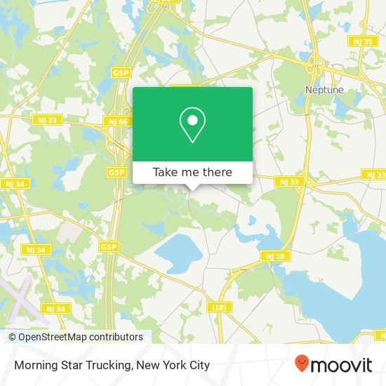 Morning Star Trucking map