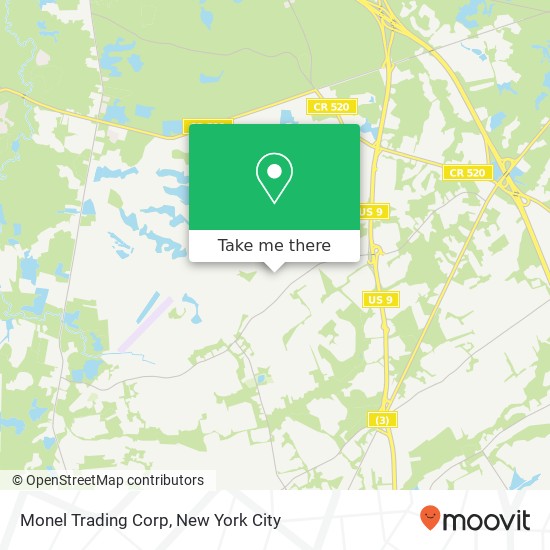 Monel Trading Corp map