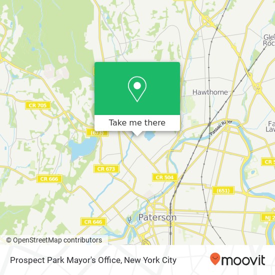 Prospect Park Mayor's Office map