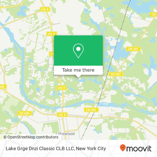 Lake Grge Dnzi Classic CLB LLC map