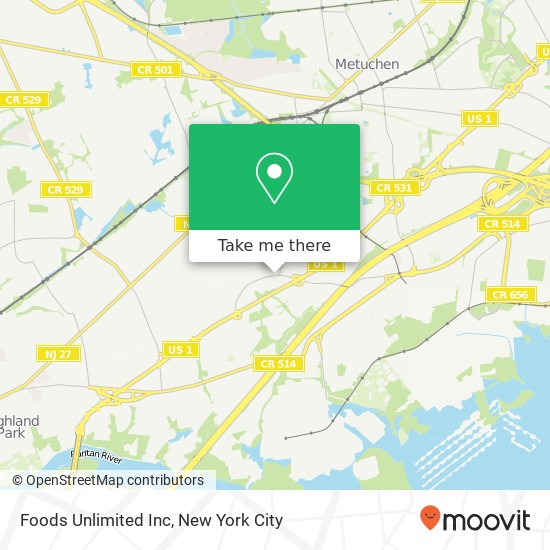 Foods Unlimited Inc map