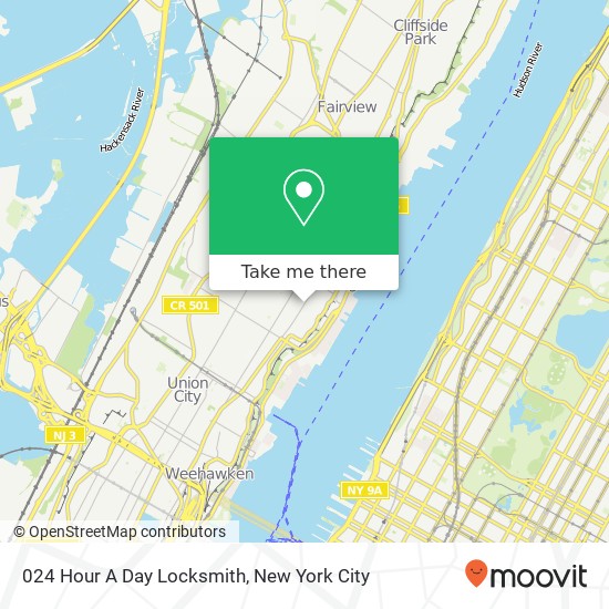 024 Hour A Day Locksmith map