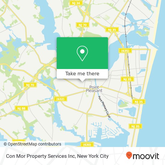 Mapa de Con Mor Property Services Inc