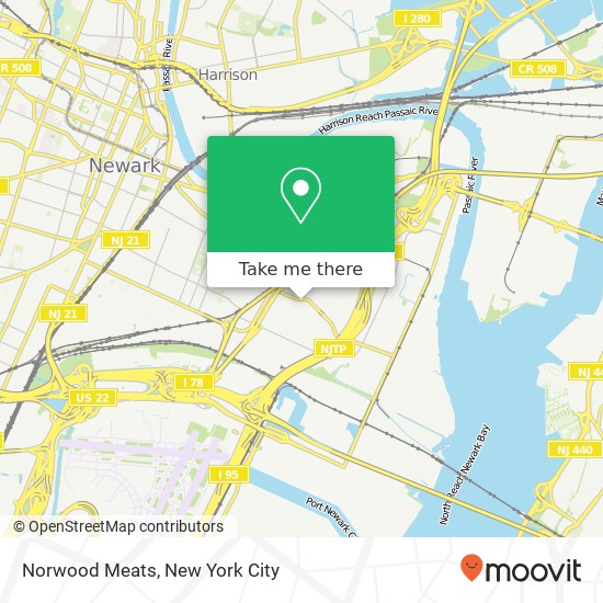 Norwood Meats map