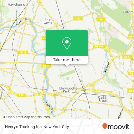 Henry's Trucking Inc map