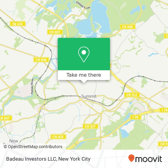 Badeau Investors LLC map