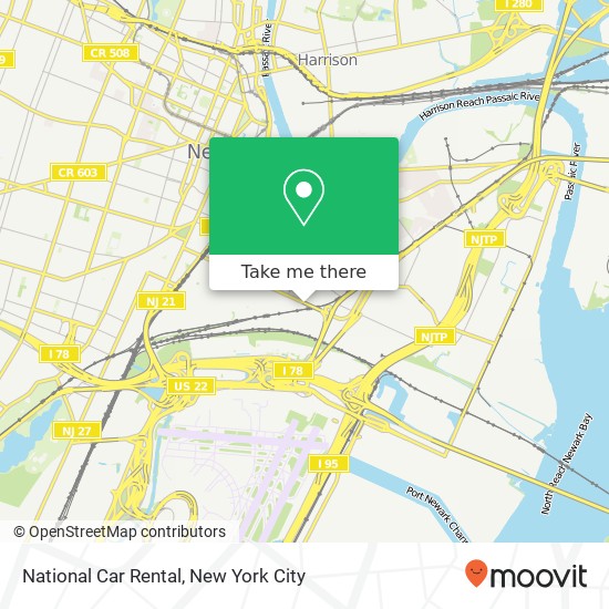 National Car Rental map