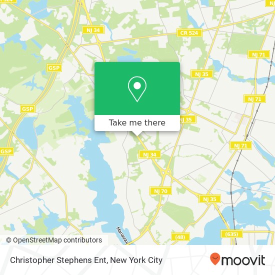 Christopher Stephens Ent map